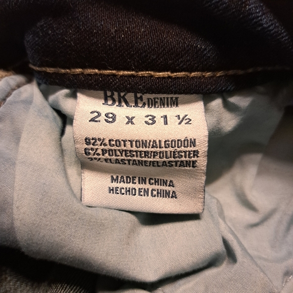 BKE Stella Slim Fit Low Rise Straight Jeans Size 29x31 1/2 - Picture 4 of 11